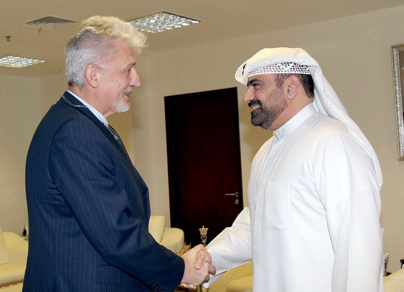 الخزعل يستقبل سفير اوكرانيا