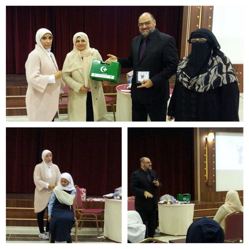 مركز الطب الرياضي والتوعية الصحية التابع للهيئة العامة للرياضة الورشة الصحية تحت عنوان (الاسعافات الأولية