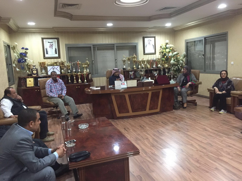 زيارة مدير إدارة الأندية الرياضية لنادي التضامن