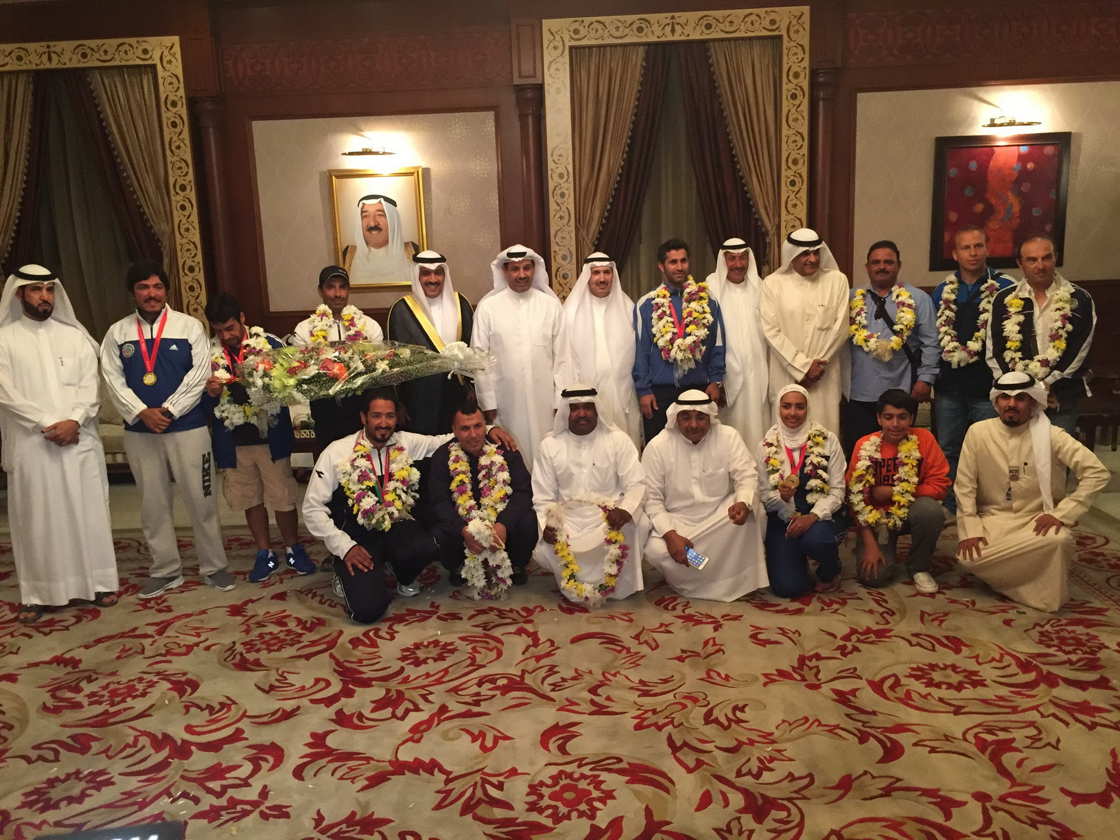 عودة أبطال الرماية بعد إنجازهم في البطولة العربية