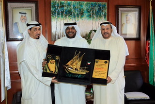 المنصور استقبل رئيس نادي برقان الرياضي 