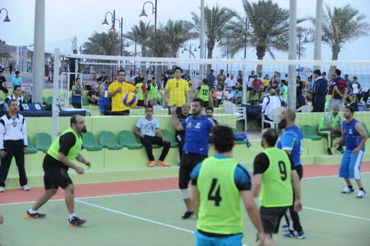 افتتاح مبهر لبطولة الهيئة الشاطئية الأولى للطائرة والسلة