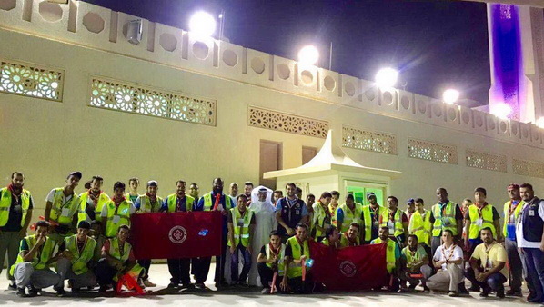 جوالة هيئة الرياضة تشارك في خدمة المصلين في العشر الأواخر