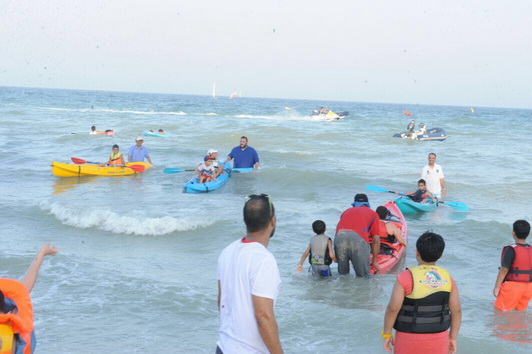 مهرجان ناجح لبطولة الهيئة العامة للرياضة لقوارب التجديف والشراع والكاياك