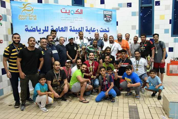 فريق الشهيد فهد الأحمد يحقق لقب بطولة الهيئة الأولى المصغرة لكرة الماء