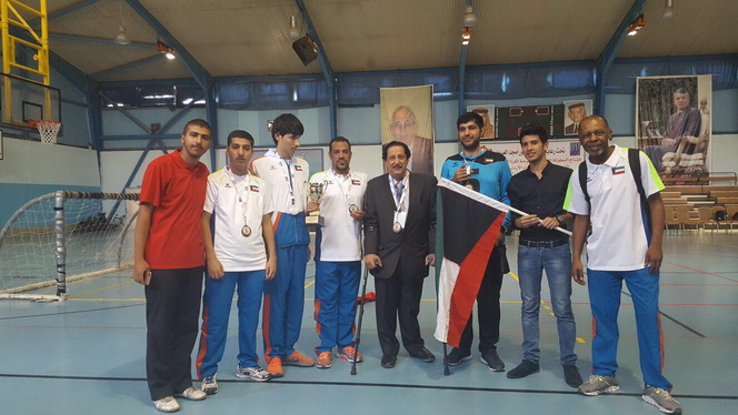 عودة أزرق المعاقين لكرة الهدف بعد تحقيق برونزية البطولة الدولية