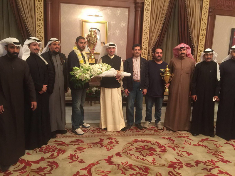 استقبال سالم الضفيري بطل رالي الامارات ٢٠١٧