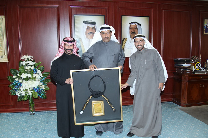 مدير عام الهيئة يستقبل فريق الجودو رجال بنادي القادسية