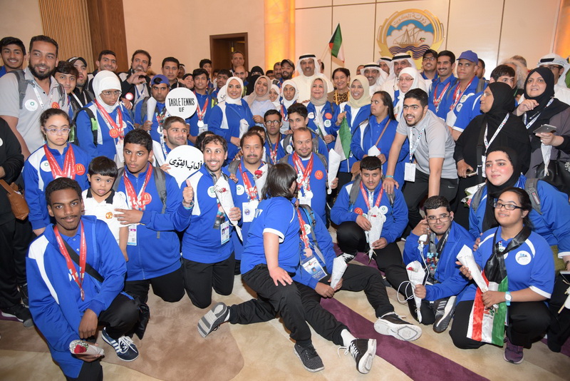 فليطح يستقبل وفد منتخب الكويت للاعاقة الذهنية