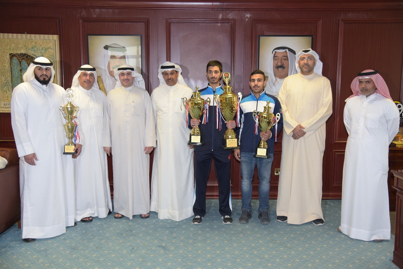 المدير العام يستقبل فريق الكيوكشن كاراتيه