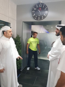 زيارة لأندية الفحيحيل وكاظمة