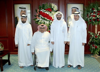 د. صقر الملا يستقبل رئيس الرياضي الكويتي للمعاقين