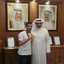 استقبال البطل علي الشطي 