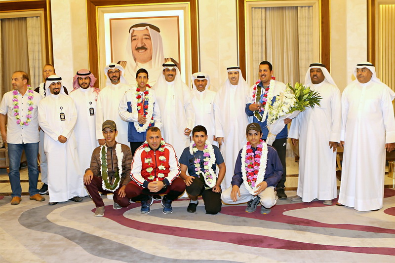 استقبال ابطال الرماية المشاركين في البطولة الدولية للشباب 