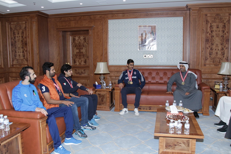 فليطح والملا استقبلا لاعبي المبارزة ابطال العرب