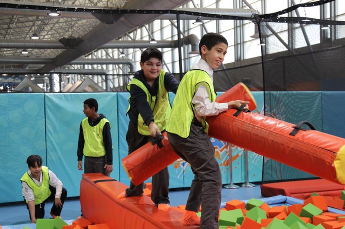 تحت رعاية الدكتور حمود فليطح مدير عام الهيئة العامة للرياضة اقيم بمجمع ديسكفري (فعالية (playground )