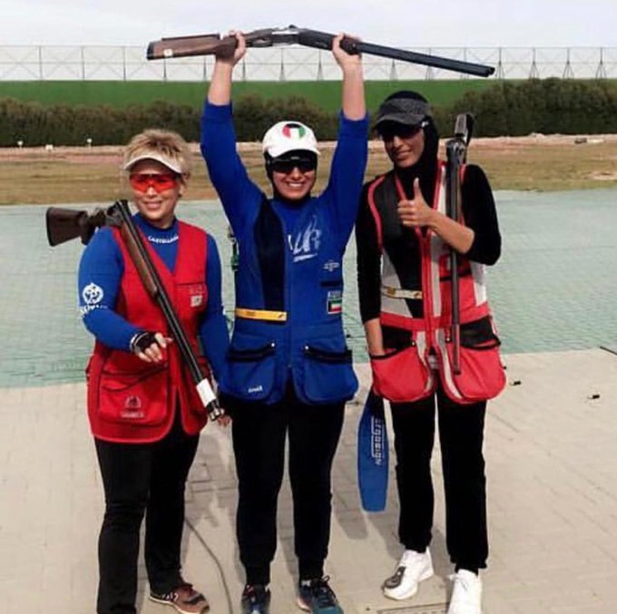 حصول الرامية إيمان الشماع على المركز الأول في بطولة صاحب السمو أمير البلاد