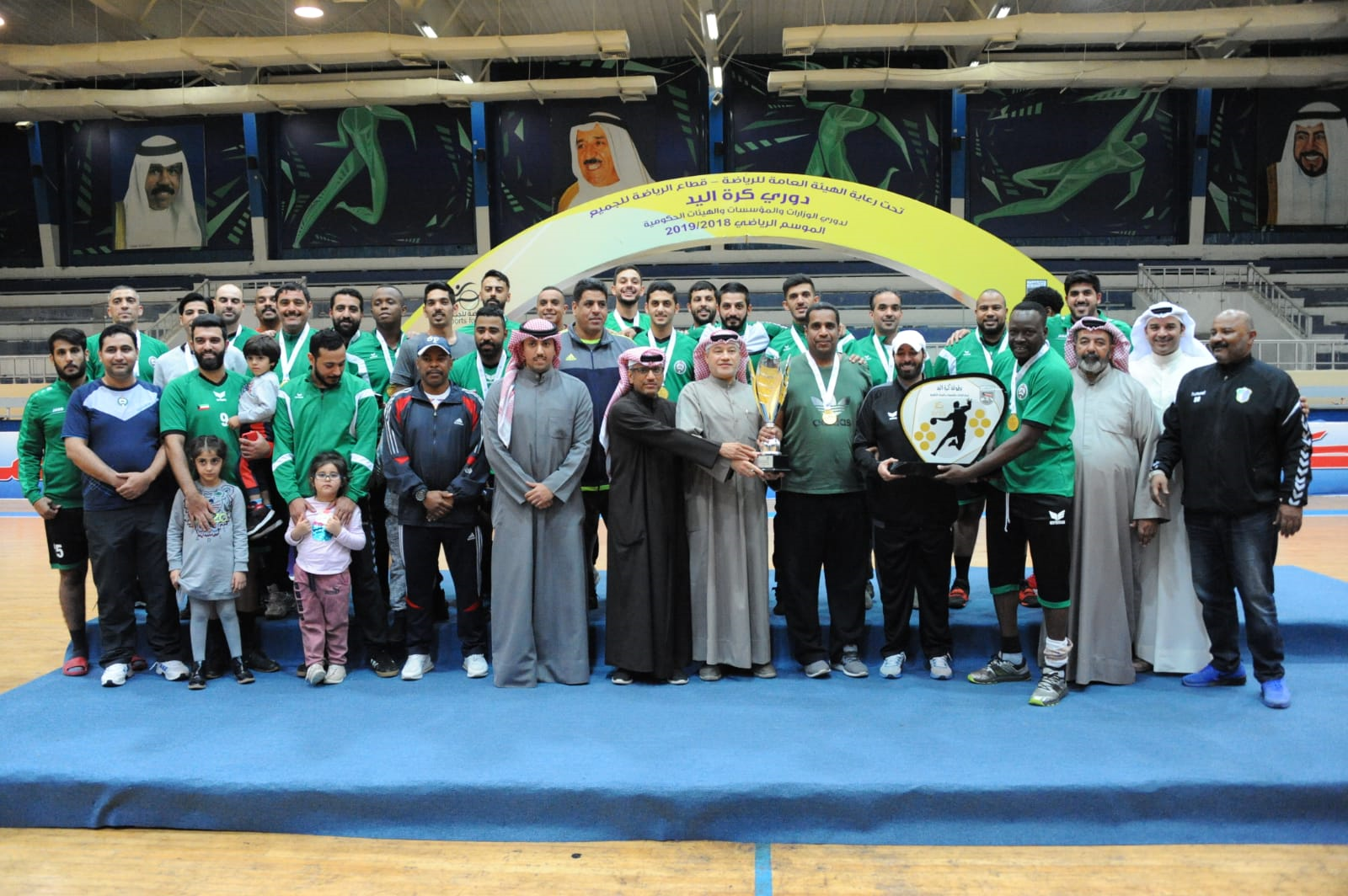  فوز فريق الحرس الوطني بلقب دوري كرة اليد للوزارات