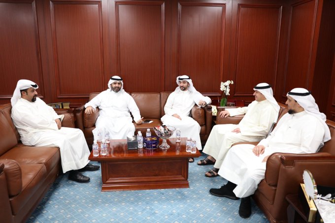 استقبال رئيس مجلس إدارة نادي باسل سالم الصباح لرياضة المحركات و الدراجات النارية  