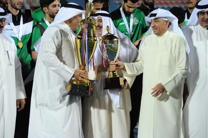 فوز فريق الحرس الوطني بكأس الوزارات لكرة القدم