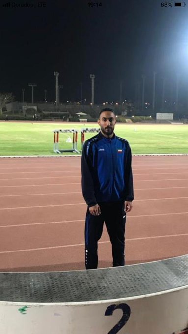 بطل ألعاب القوى وبطل العرب في مسابقة العشاري