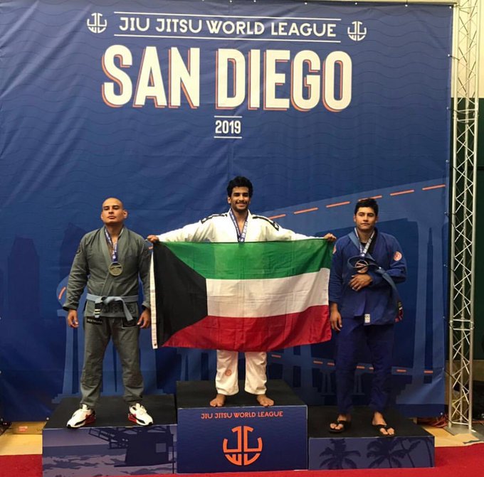 الميدالية الذهبية بفئة تحت ٩٤ كجم  ببطولة سان دييغو الدولية للجيو جيتسو
