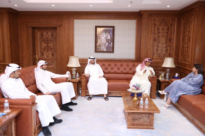 استقبال الشيخة حصة فهد الدعيج الصباح رئيس مجلس إدارة نادي الفروسية الرياضي