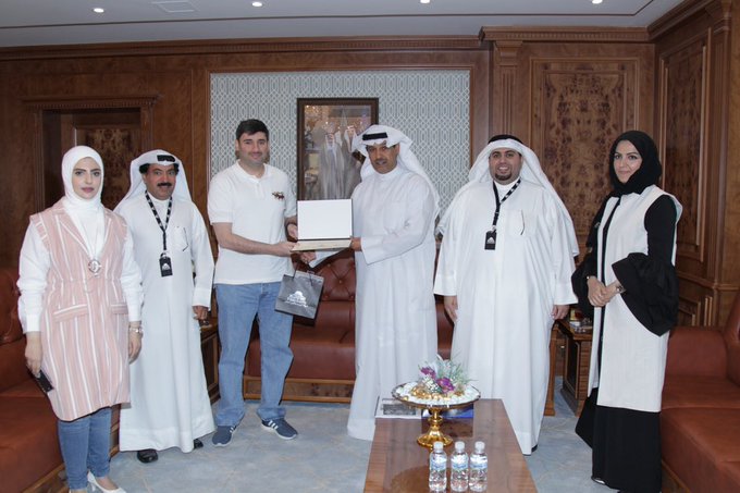 استقبال مدير عام شركة هاكرز ومدير العلاقات العامة بالشركة