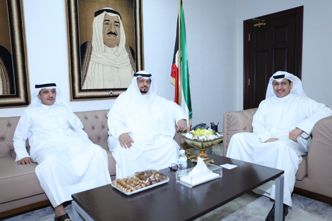 استقبل نائب المدير العام للشئون المالية والإدارية على مروي رئيس الاتحاد الكويتي للجودو سعد المسيلم وأمين السر العام أحمد العتيبي 
