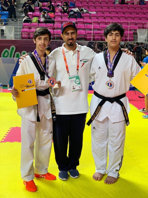 تهنئ الهيئة العامة للرياضة لاعبّي منتخب الشباب للتايكوندو