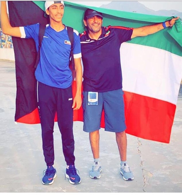 تهنئ الهيئة لاعب منتخب العاب القوى للناشئين