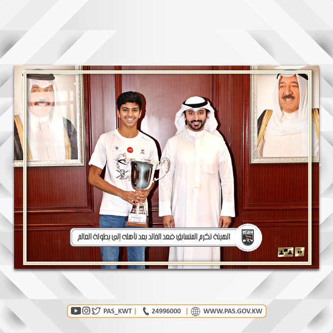 هنأت الهيئة العامة للرياضة المتسابق الواعد فهد الخالد