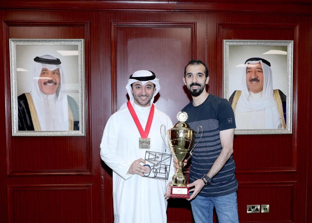  استقبال بطل المبارزة عبدالعزيز الشطي