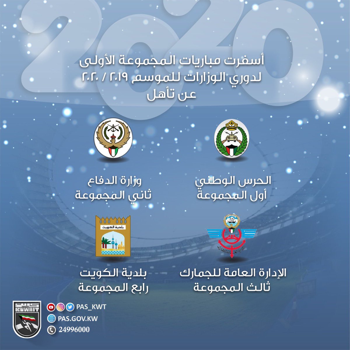 الجولة السابعة والختامية لدوري كرة القدم للوزارات 