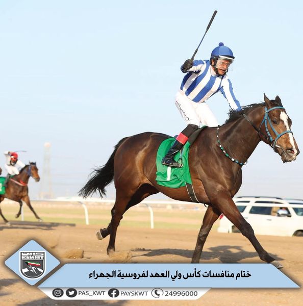 اختتمت منافسات كأس سمو ولي العهد الشيخ مشعل الأحمد لسباق الخيل