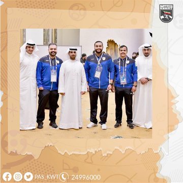 لاعبين منتخب الكويت يحصدون الذهب